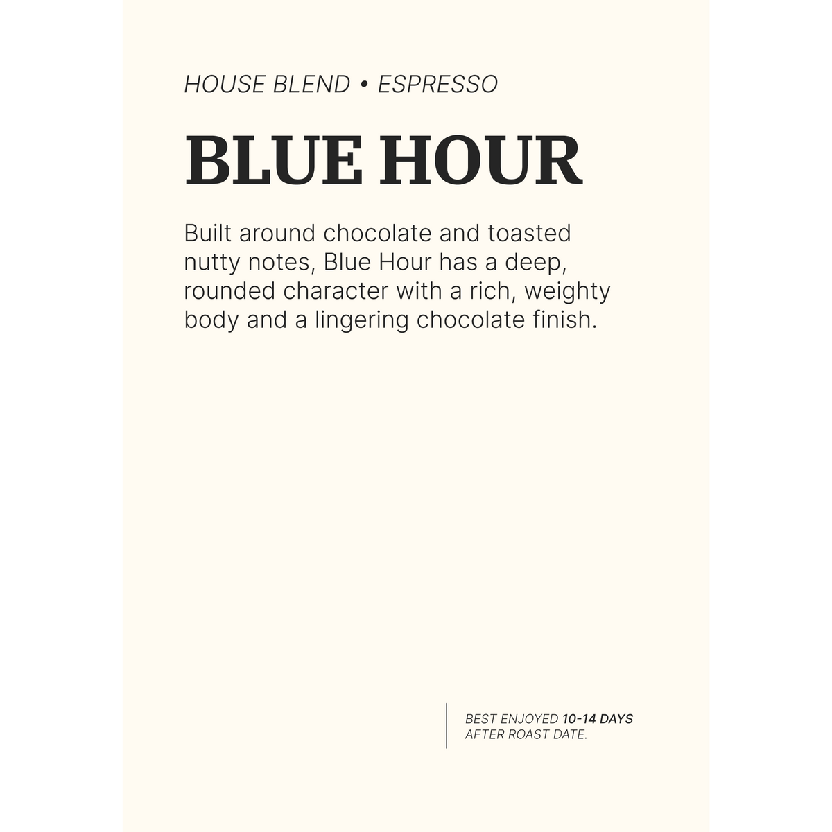 Blue Hour Espresso