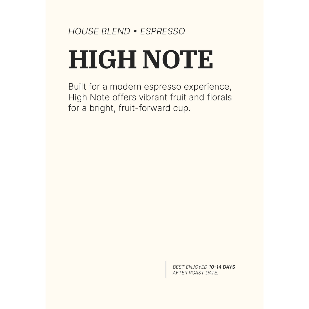 High Note Espresso